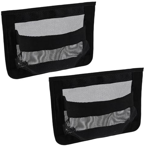 Lyreh 2 Bolsas de Malla Autoadhesivas para Almacenamiento de Barcos, 25,5x18,5cm Compartimento Impermeable para Organizar Herramientas Equipo Pesca Equipo Seguridad y Accesorios Personales