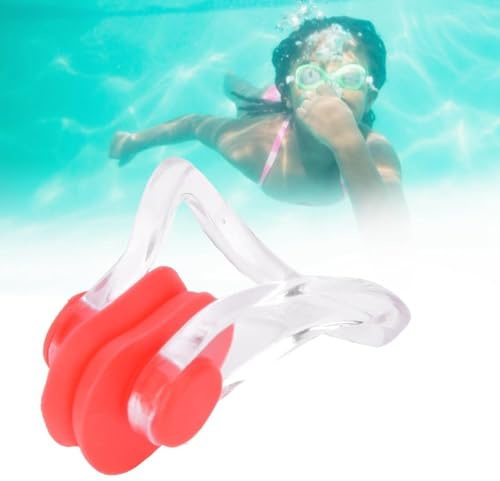 Aumotop Clip per Naso in Silicone Impermeabile 20 Pezzi 10 Colori per Bambini e Adulti, Clip Naso da Nuoto a Lunga Durata Piscina e Spiaggia