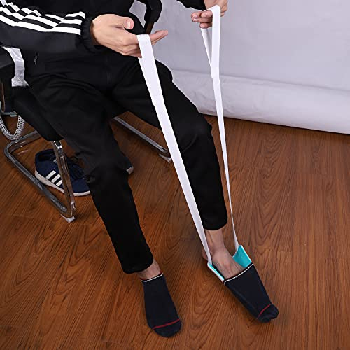 Sock Aid Tool Sock Helper Puller Aid for Putting Socks On and Off Socks Slider Flexible Socks Puller Socks Pulling Assist Device for Men Women Elderly Disabled Pregnant Arthritis Diabetic Sufferers