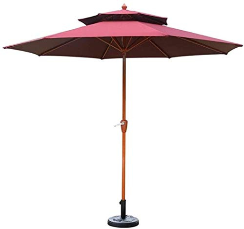 Outdoor Garden Parasols Parasols 9Ft Patio Garden Umbrella - Outdoor Sun Shade Cafe Store Wedding Party Beach Sunscreen, Not Include Base good