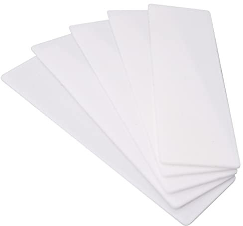 SKIR'CO (10 piezas) Cuñas planas de plástico de 1 mm, empaquetadoras de acristalamiento de 40 x 100 mm, espaciadores de marco, empaquetadoras de marcos de puertas y ventanas