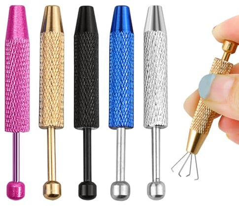 Pack De 5 Pinzas Para Joyería, Pinzas De Acero Inoxidable, Pinzas Para Objetos Pequeños, Accesorios Para Manualidades Diy