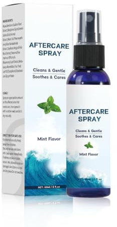 Aftercare Spray, Ear Cleaning Solution, Soothing Care Mist for Ear, Nose, Navel, Tongue, 60ml