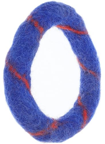 OFFIGAM Cuscino Rotondo Design Vintage Delicato in Feltro di Lana Tappetino Pratico e Resistente per Ciotola Sonora Buddha per Meditazione e Rilassamento