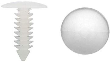 1 Vapor Barrier Christmas Tree Fasteners for Crawlspace Moisture Barrier Poly Liners, Covers and Encapsulations - Parts & Accessories (White, 500 Pack)