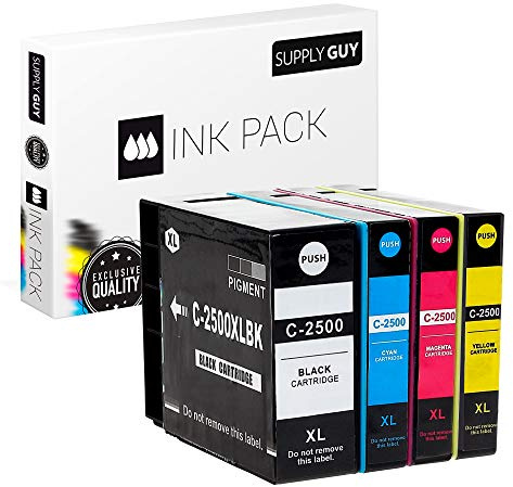 Supply Guy Druckerpatronen kompatibel mit Canon PGI-2500XL für MB5150 MB5050 MB5300 MB5350 MB5450 MB5155 MB5455 iB4050 iB4150 (4er Multipack)