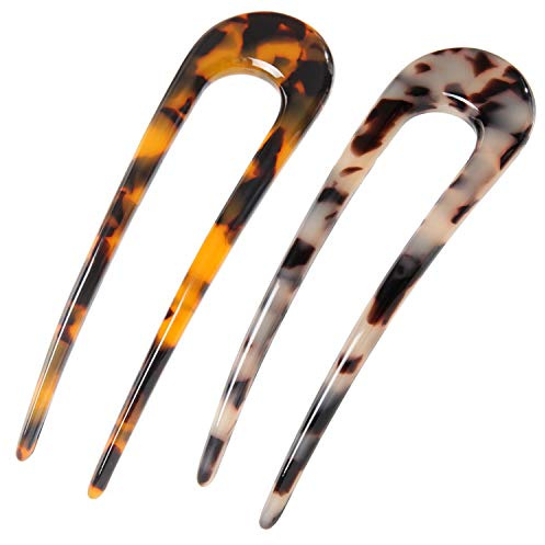 2 Pack French Hair Pin French Pin Twist Hair Pin For Women Fine Thick Hair