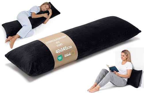 Totsy Baby Seitenschläferkissen Schwangerschaftskissen 40x145 cm - Kuschelkissen Schlafkissen Pregnancy Pillow Stillkissen Kissen mit Bezug für Seitenschläfer und Erwachsene Zertifikat Oeko-Tex