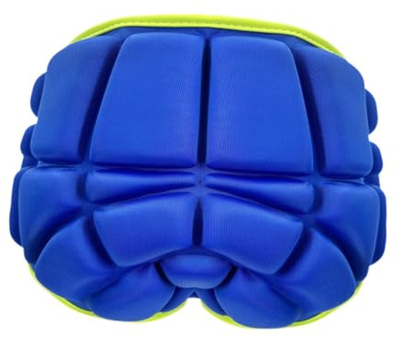 Oshhni Cojín de Equipo de protección para esquí, Protector de Cadera Ligero, Protector portátil para coxis, Almohadilla para Trasero para Patinaje artístico, Azul, niños