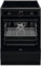 AEG Cuisinière à induction 60 cm/Hob²Hood/Pyrolyse - Autonettoyage/SoftClosing/Commande Tactile/Fonction Grill/Ecran avec Horloge/Sécurité Enfant/A / CIB6499APB