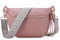 HKCLUF Gürteltasche Damen, Veganes Leder Bauchtasche Damen Stylisch Hüfttasche Umhängetasche mit 2 Riemen Rosa