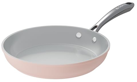 CIARRA Beyond Non-stick keramisk stekpanna giftfri, 26 cm PTFE&PFOA-fri, ugnssäker, kompatibel med alla spishällar, rosa CAFP26-P