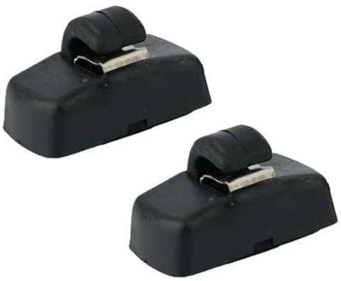 Easy Link 2 soportes para parasol, color negro, compatible con VW Transporter T5 Amarok Passat Caddy Golf Bora Polo Sharan Touran Skoda Octavia Superb Seat Ibiza Leon Toledo 3B0857561B