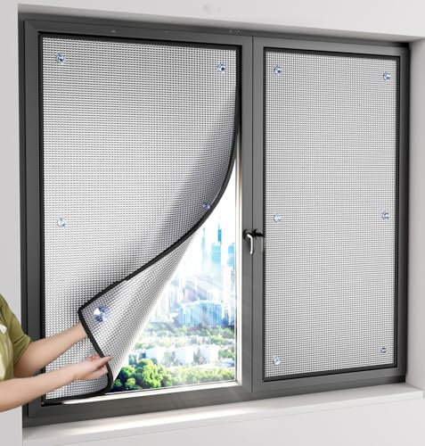 YHXAIQ Grosor 6 mm Aislante Térmico & Lámina Solar Ventana, Protección UV con Ventosa, Aluminio para Terrazas Acristaladas & Jardines | Paneles y Vinilo Anti Sol, con Ventosa(80 x 150 cm)