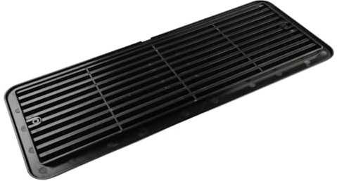 For monteringsgaller for kylskåpsventilation 62445480 for husvagn, husbil, husbil - ABS väderbeständigt lock 483 mm x 186 mm Enkel installation av kylskåpsventilation(Black)
