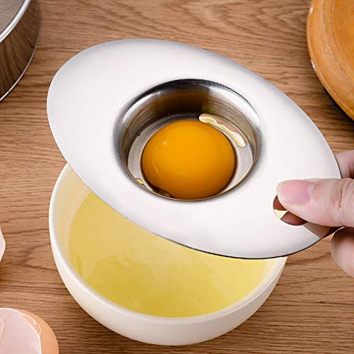 Eierschneider Kochzubehör Edelstahl Egg Separator Eigelb Weiß Filter Teiler Sieb Filter Küche Spezialwerkzeug