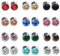 LIUJZZJ 12 Paar Kristall Strassstein Magnet Clips Nicht Piercing Ohrringe Modeschmuck Ohrstecker Creolen Ohrstecker stilvolle Ohrringe hypoallergen Set für Frauen Mädchen