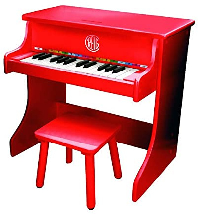 REIG - Pianoforte Verticale in Legno elettronico con Panca (7094).