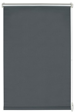 Gardinia Store Thermique avec Verso Thermique pour Serrage ou Collage, Réflexion maximale de la Lumière, Economie d'Énergie, Opaque, Pièces de Fixation Incluses, EASYFIX, Ardoise, 75 x 210 cm (lxH)