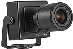 Revotech Zoom Mini POE IP-kamera, HD 3MP liten inomhusövervakningskamera, 6–22 mm manuellt zoomobjektiv P2P H.265 CCTV videokamera (I712-2-P svart)