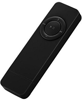 Tlilyy USB portatil Deporte U Disk Mini Reproductor de Musica Mp3 Compatible 32 GB Tarjeta TF (Negro)