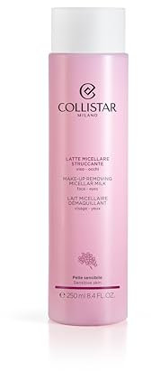 Collistar Latte Micellare Struccante Viso Occhi, Strucca e Deterge il Viso Delicatamente Senza Irritare, con Attivi Botanici Italiani, anche per Pelli Sensibili, 250ml
