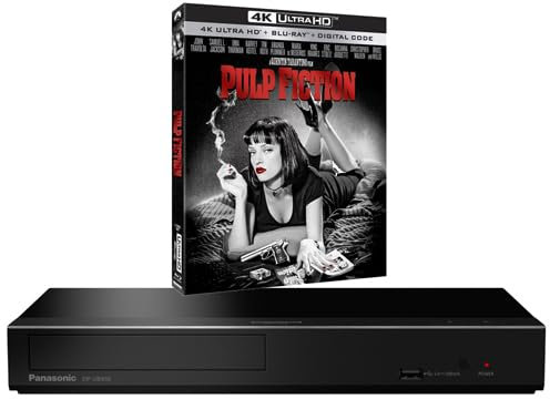 MULTIREGION Blu-ray Player Compatible with Panasonic DP-UB450 MULTIREGION DVD Regions 1-8 - Blu-ray Region B - Bundle Including Pulp Fiction 4K UHD Disc