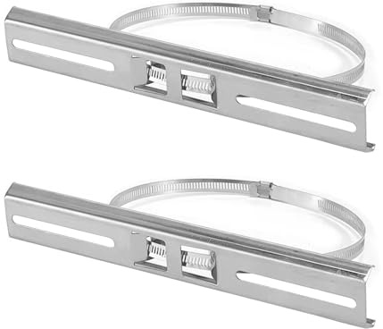 Kit di Montaggio su Palo, Staffe in Acciaio Inox 304 da 250mm con Morsetto Regolabile da 300mm per Scatola di Giunzione Impermeabile da Esterno, Staffa di Montaggio per Scatola di Giunzione Elettrica