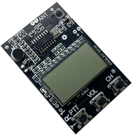 Luobannm FM Walkie Talkie Circuit Board, Multi-Function FM Transmitter Receiver, 7 Frequency 27-480MHz, DC3.3-6V