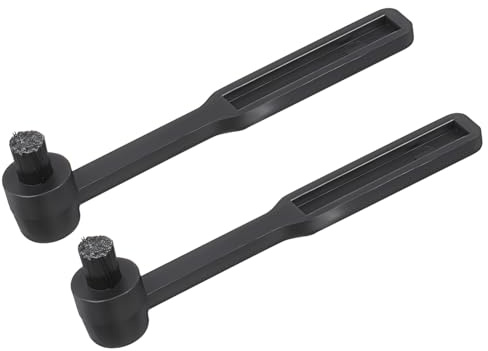 UKCOCO Spazzola la Pulizia dello Stilo del Giradischi e Pulitore per Puntine Dischi in Vinile, Set da 2 Pezzi, Compatto e Portatile, per Appassionati di Musica e Collezionisti