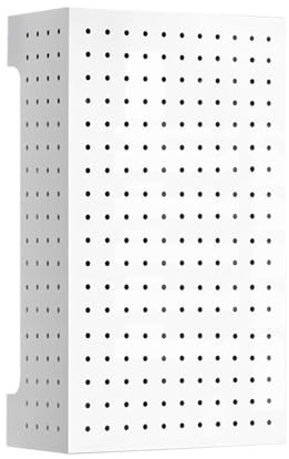 Kitchen Pegboard Organizer Kit - 5 Hooks, Wall Mount Display Panel for Home Office, Bathroom & Garage, Decorative Blocking Plate for Water Heater & Gas Pipe Shielding (40x15x40CM)