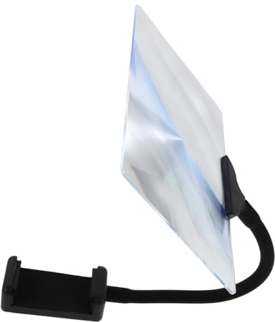 FIXOSHEE Loupe à Pince Flexible Réglable pour Seniors Loupe de Lecture HD à Col de Cygne Antidérapante Grossissement Optimisé pour Téléphone et Couture Aide Visuelle Portable pour