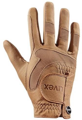 uvex i-performance 2 - flexibel ridhandske för dam och herr - hållbar - optimal ventilation - caramel - 6.5