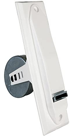 Amig - Inlet Belt Winder for Roller Shutters Compact Flush Mount Metal with White Plastic Cover Simple and Timeless Design Dimensions: 6.2 x 20 x 11.5 cm