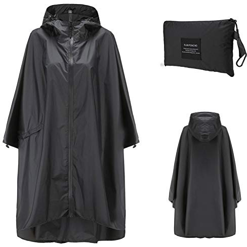 Freiesoldaten Women Waterproof Rain Poncho Stylish Reusable Lightweight Outdoor Raincoats Rain Jacket with Hood