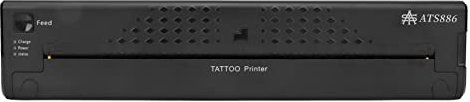 Copiadora Térmica Life Base Tattoo Stencil Transferencia Copiadora Impresora Máquina de Transferencia de Tatuajes Mini Máquina de Transferencia de Tatuajes 1200mAh Inalámbrica (Negro)