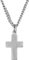 Traveller Kreuz Anhänger mit Kette - Herren - Edelstahl - Made in Germany - 1,4 cm - 50 cm - 171008