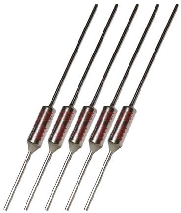 5 PEZZI fusibili termici 10A 250V 142°C gradi