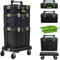 TRUTZHOLM Werkzeugtrolley Systemkoffer-Set 8 tlg. 3 Koffer Rollbrett 96x43x53 cm stapelbar mobil verschließbar inkl. Werkzeugträger rutschfeste Einlagen Werkzeugkoffer System leer