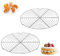 Aarcyye Grilles de Refroidissement, 2 Pièces Aciers Inoxydables Grille Ronde à Gâteau, 30 cm Grille de Cuisson EnAciers Inoxydables, Support de Refroidissement Rond, pour Casserole, Four, Cuisine