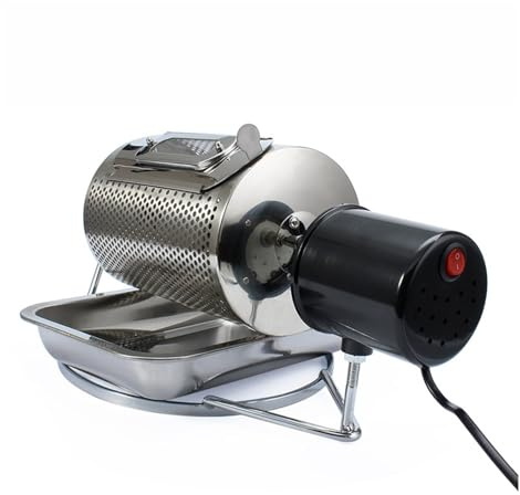Tostatrice per Chicchi di caffè in Acciaio Inossidabile, Macchina per tostare Chicchi di caffè, cuocere, friggere, Arachidi, Cereali, Noci, essiccatrice in Modo(with Holes Plug)