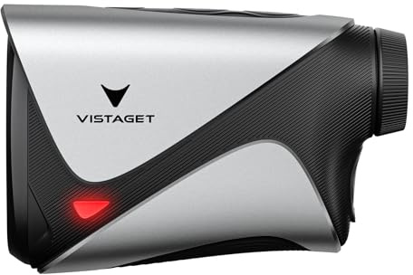VISTAGET Golvia Pro Range Finder Golf 1200 Yards, OLED Screen, 7X Magnification, TriMeasure, Golf Rangefinder with Slope On/Off, Flag Lock Vibration, Magnetic, Rechargeable, Fog Resistant