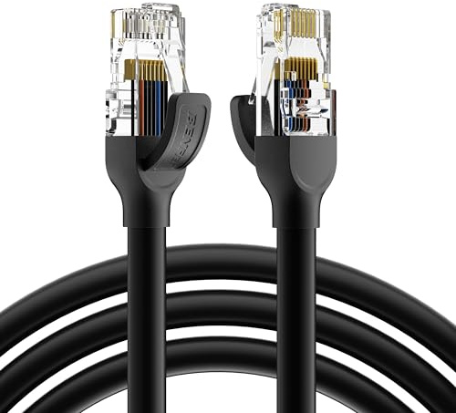 BENFEI Cable Ethernet Cat 6 3 Meter, 250MHz 10Gbps cable de red, RJ45 cable LAN para 10/100/1000/10000 Mbps red, Compatible con router, módem, consola de juegos, dispositivos de transmisión