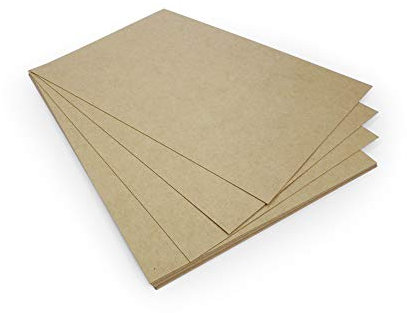 50 Blätter Bastelbögen Nature-eco Kraftpapier DIN A4 Kraftkarton 410 g, DAS Brett, extra hart, Kreativpapier Kreativkarton, Recyclingpapier, hohe Biegesteifigkeit (50, Karton)
