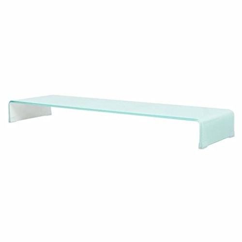 Tidyard Mobile TV Dörr i härdat glas Transparent/Svart/Vit,Höja härdat glas skärm,Svart Glass TV-dörr,Glasskåp TV-skåp,Glasbord TV-dörr,Glasbord TV-dörr,Glashöjd TV