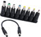 QIANRENON 8 in 1 Universal DC Netzteil Adapter Konverter DC Stecker-Set mit cm DC 5,5 x 2,1 mm Kabel,22 cm