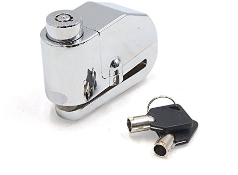 Ruilogod Silver Tone Motorcycle Motorbike Safety Security Brake Disc Lock Lockset w 2 Key (id: 947 587 DDA 70d ef6 (id: 947 587 DDA 70d ef6