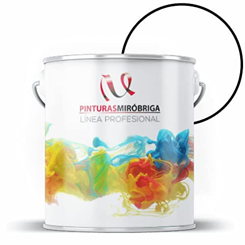Pinturas Mirobriga Esmalte Antioxidante Color Blanco Acabado Brillante, Secado Rapido, Directo sobre metal, proteccion de superficies de hierro y madera. Envase de 4Lt.