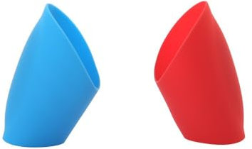 Housse de Protection Universelle en Silicone pour Manette pour PS5/PS4/XboxSeriesX/ONE/NS Pro pour Switch Housse Anti-dérapante pour Manette Housse de Protection pour Manette de Jeu (Red Blue)