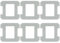 6 Stück Reinigungstuch für Ecovacs Winbot W2, W2 Omni, W1, W1 Pro Fensterputzroboter Zubehör, Waschbare Mikrofaser Wischtücher reinigen effektiv Flecken und Staub von Fenstern